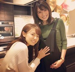 産休中の松村未央アナ、出産間近のふっくらおなかを公開