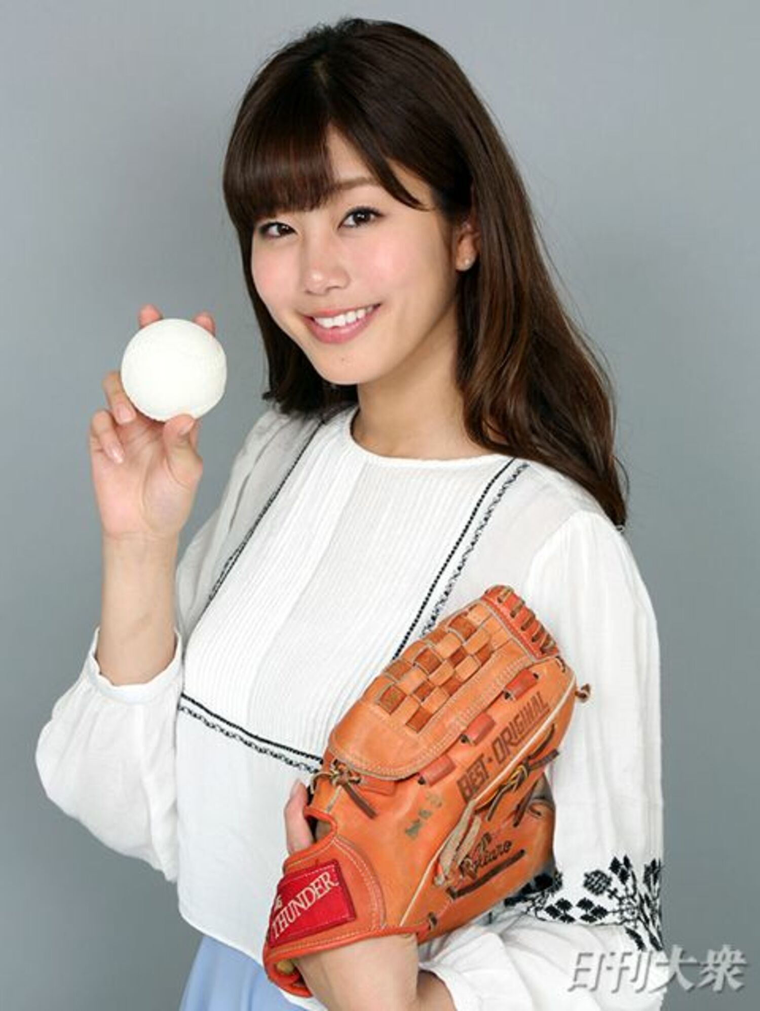 稲村亜美「目標は、プロ野球１２球団の始球式を制覇すること!!」ズバリ本音で美女トークの画像