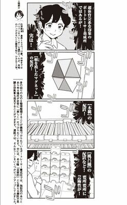 4コマ漫画『ボートレース訓練生・美波』こぼれ話「芸術的ともいえる摩訶不思議な整理整頓」